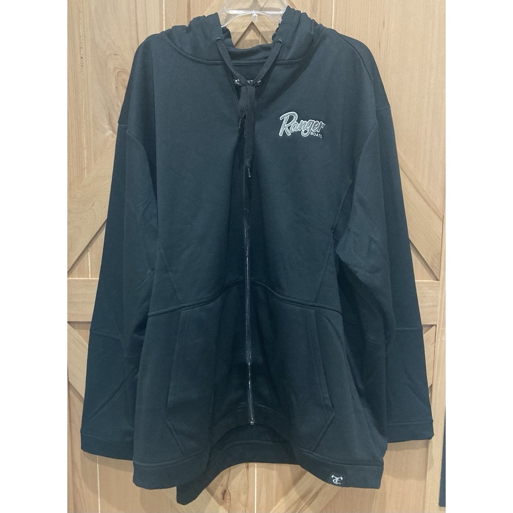 NWT Ranger Boats 3XL Black Full Zip Fleece Performance Mens Jacket New - Picture 3 of 10